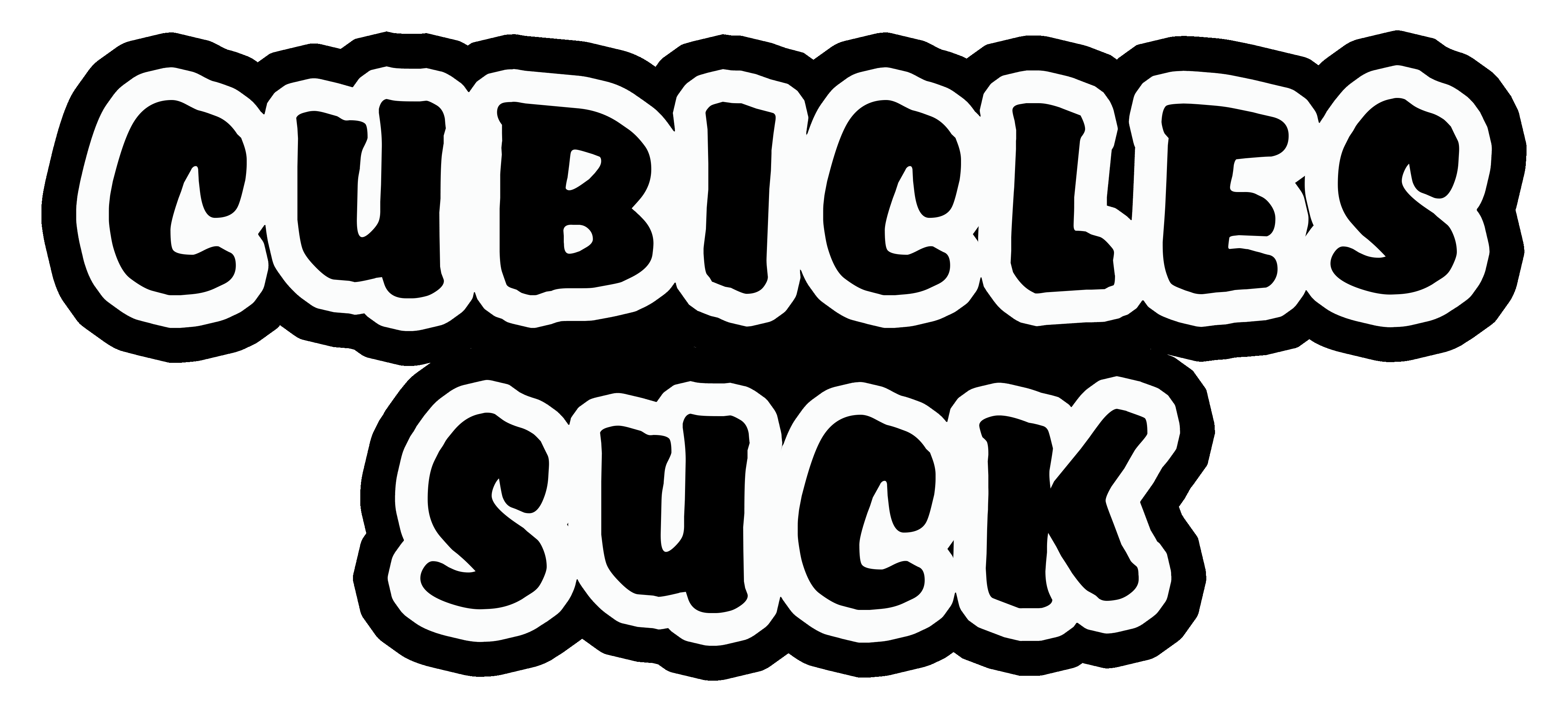 Cubicles Suck Stickers – Blue Collar Pride